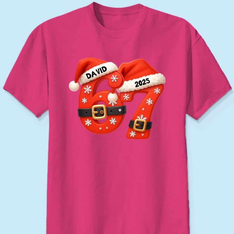 Custom Six Seven - Personalized Shirt - Teen Slang Funny Tree Decor, Funny Teen Grandkid Gift