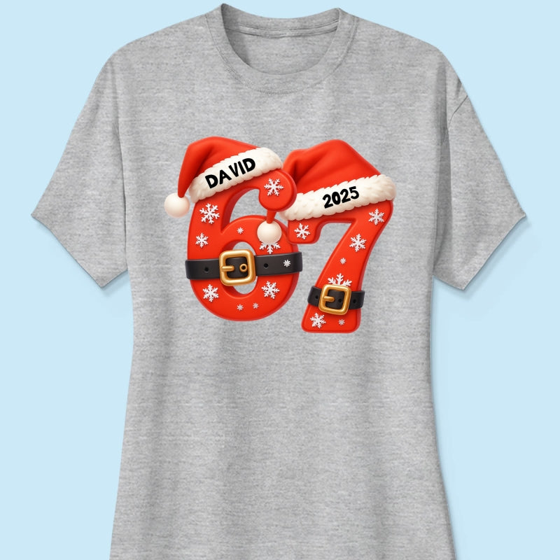 Custom Six Seven - Personalized Shirt - Teen Slang Funny Tree Decor, Funny Teen Grandkid Gift