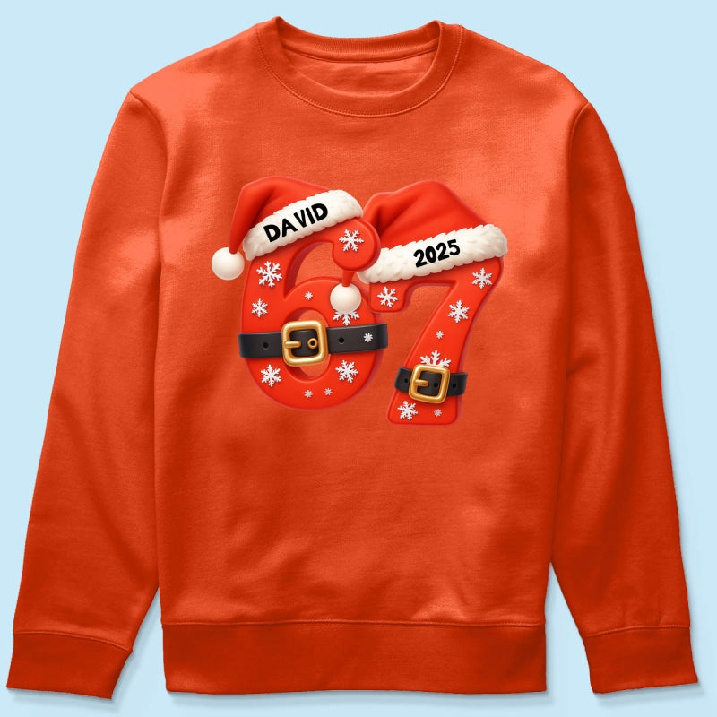 Custom Six Seven - Personalized Shirt - Teen Slang Funny Tree Decor, Funny Teen Grandkid Gift