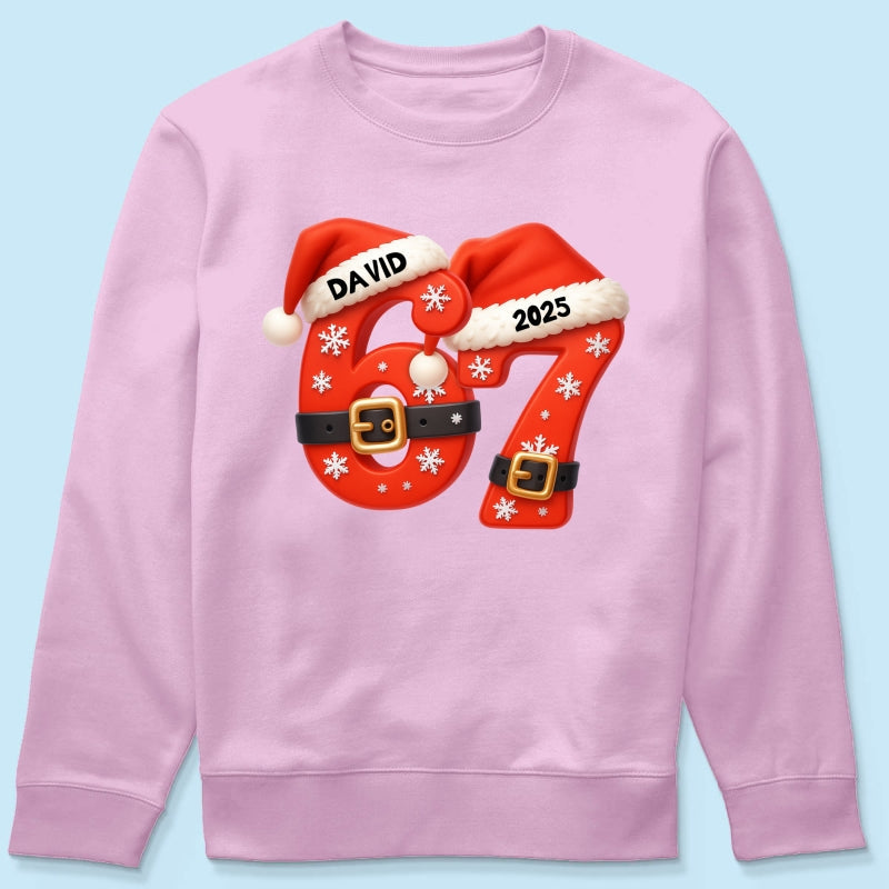 Custom Six Seven - Personalized Shirt - Teen Slang Funny Tree Decor, Funny Teen Grandkid Gift