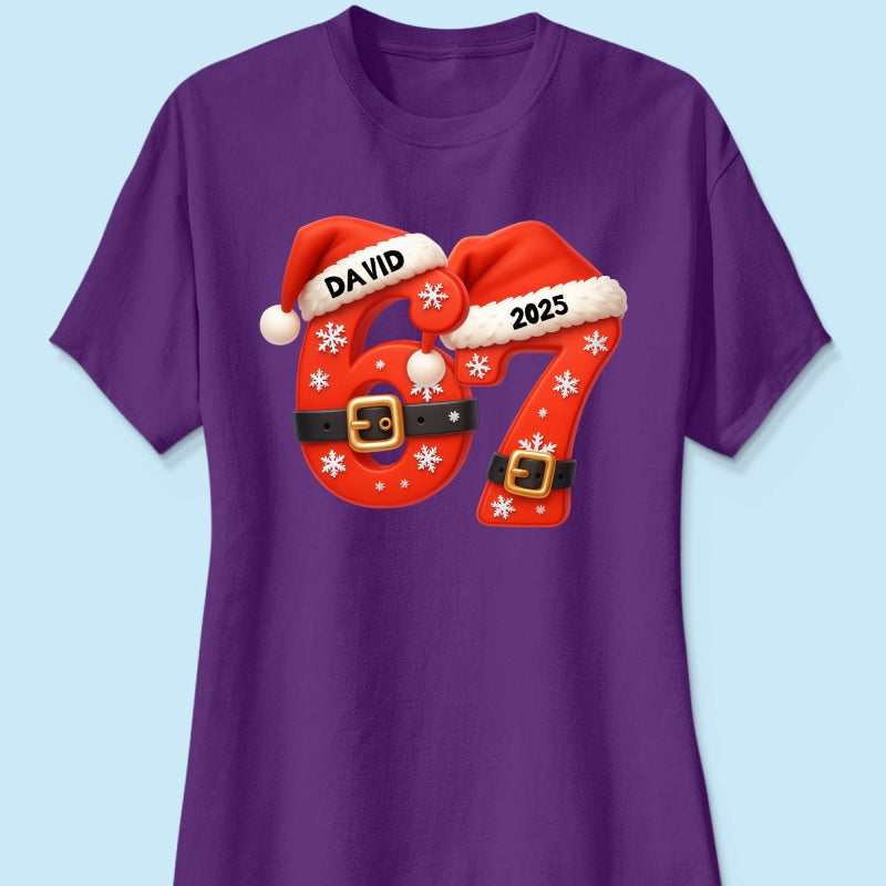Custom Six Seven - Personalized Shirt - Teen Slang Funny Tree Decor, Funny Teen Grandkid Gift