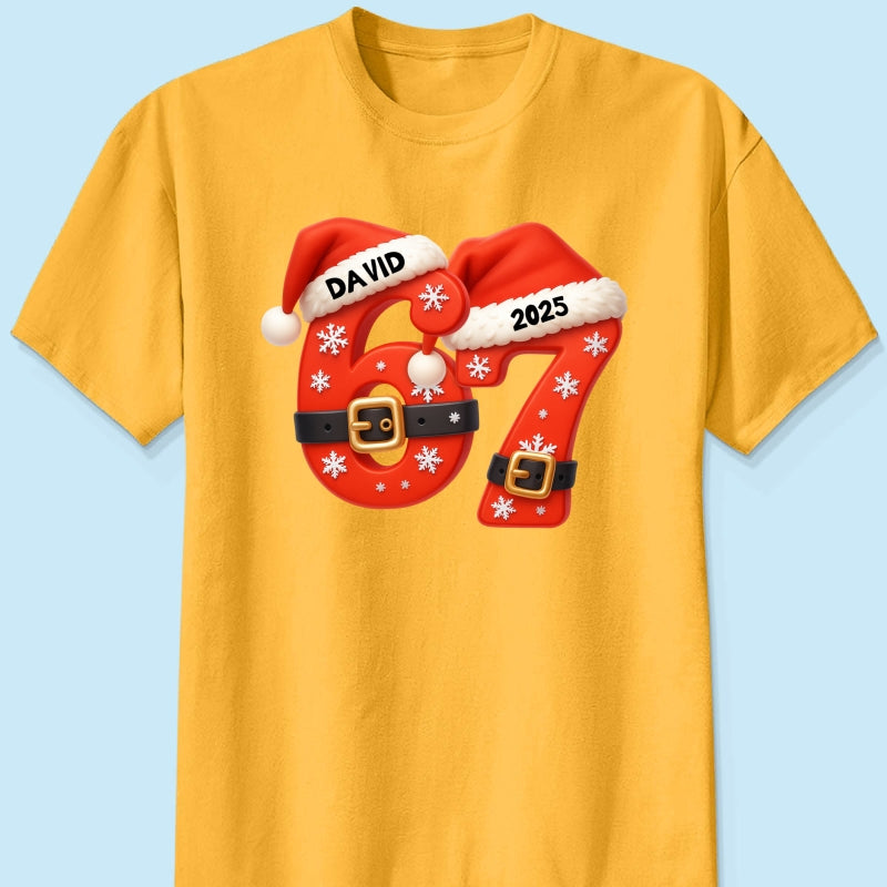 Custom Six Seven - Personalized Shirt - Teen Slang Funny Tree Decor, Funny Teen Grandkid Gift
