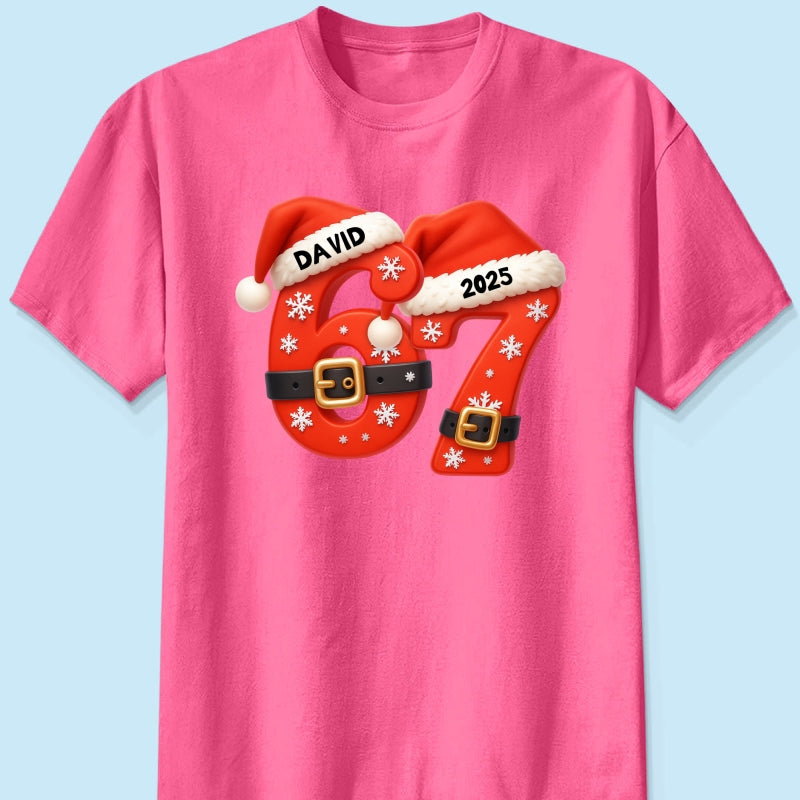 Custom Six Seven - Personalized Shirt - Teen Slang Funny Tree Decor, Funny Teen Grandkid Gift