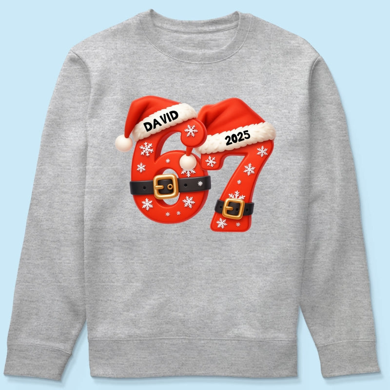 Custom Six Seven - Personalized Shirt - Teen Slang Funny Tree Decor, Funny Teen Grandkid Gift