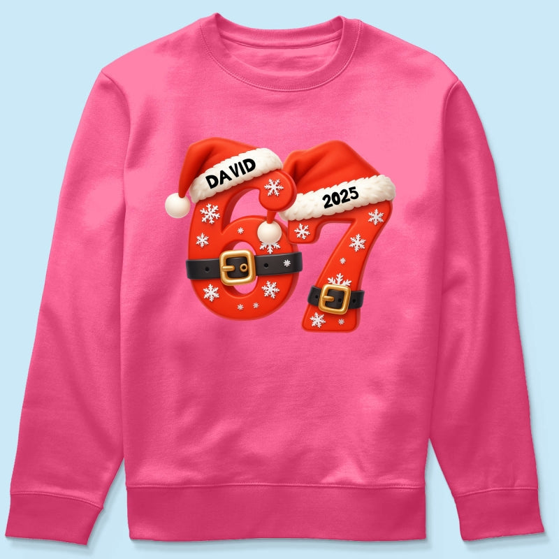 Custom Six Seven - Personalized Shirt - Teen Slang Funny Tree Decor, Funny Teen Grandkid Gift