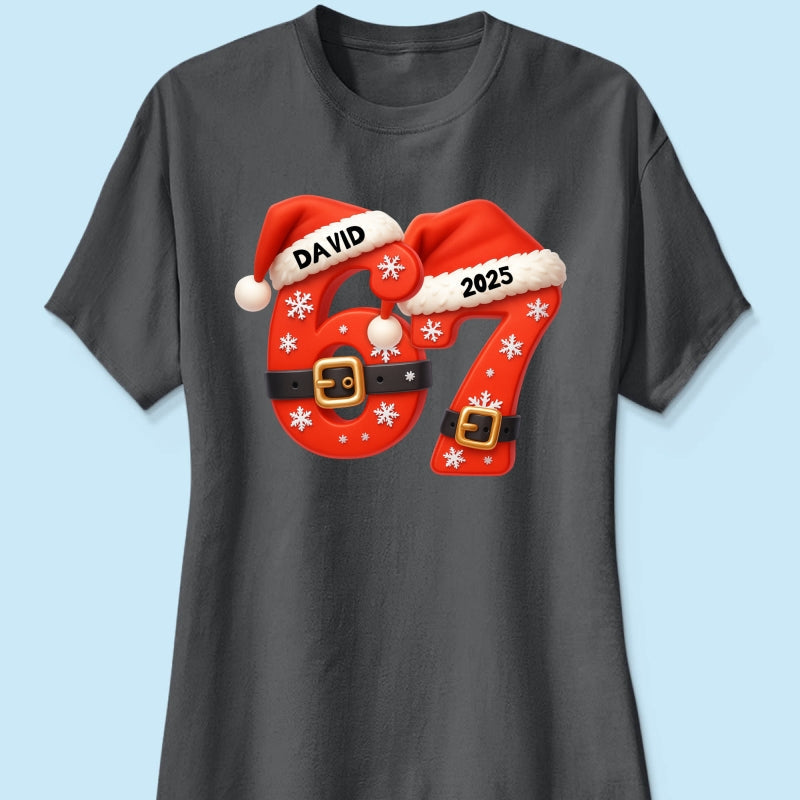Custom Six Seven - Personalized Shirt - Teen Slang Funny Tree Decor, Funny Teen Grandkid Gift