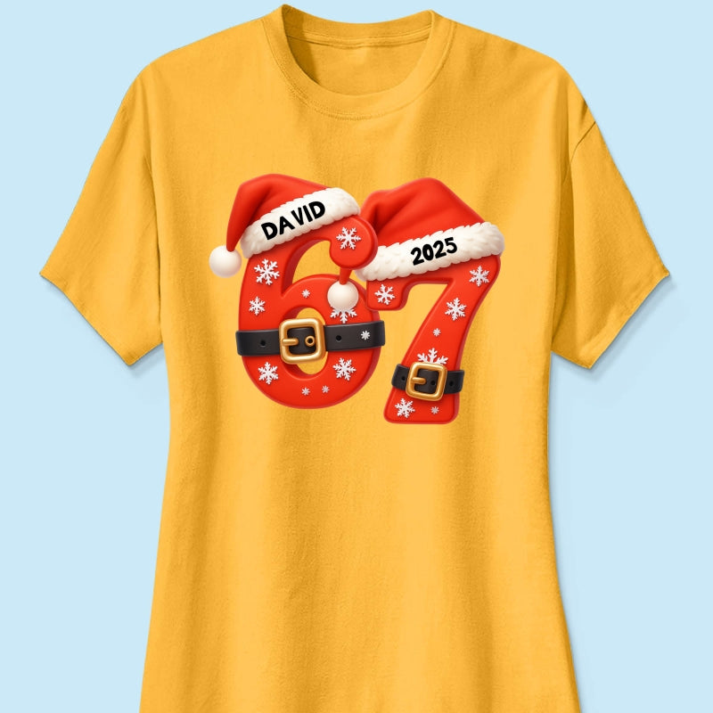 Custom Six Seven - Personalized Shirt - Teen Slang Funny Tree Decor, Funny Teen Grandkid Gift