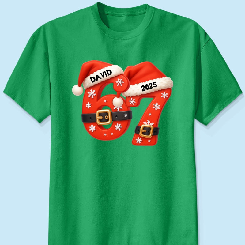 Custom Six Seven - Personalized Shirt - Teen Slang Funny Tree Decor, Funny Teen Grandkid Gift