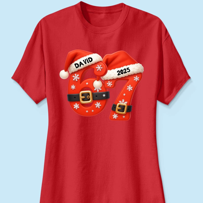Custom Six Seven - Personalized Shirt - Teen Slang Funny Tree Decor, Funny Teen Grandkid Gift