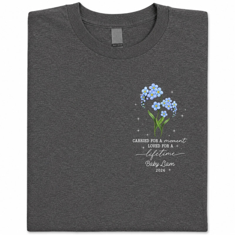 Tiny Bloom Forever - Personalized Shirt - Memorial Sympathy Gift for Baby Loss