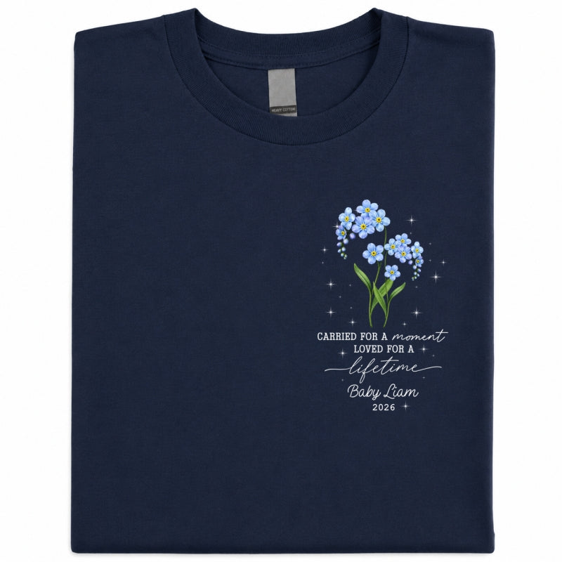 Tiny Bloom Forever - Personalized Shirt - Memorial Sympathy Gift for Baby Loss