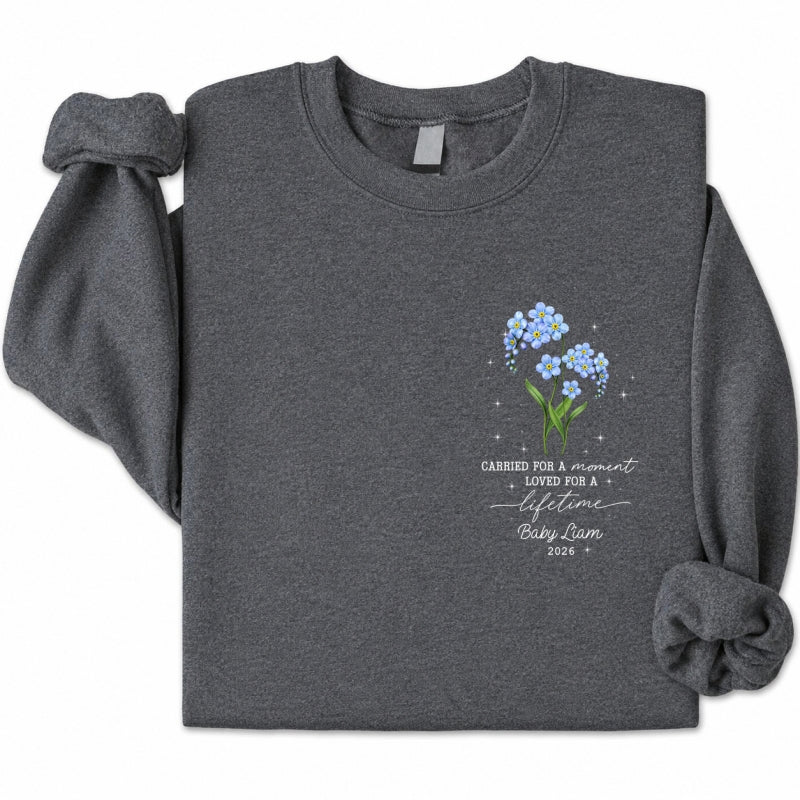 Tiny Bloom Forever - Personalized Shirt - Memorial Sympathy Gift for Baby Loss