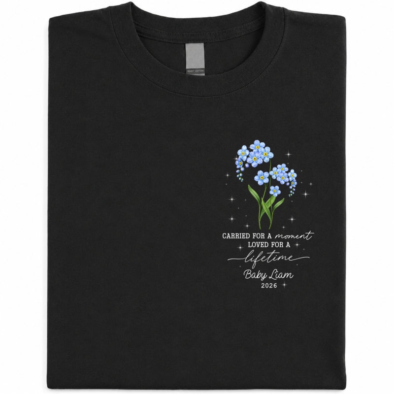 Tiny Bloom Forever - Personalized Shirt - Memorial Sympathy Gift for Baby Loss