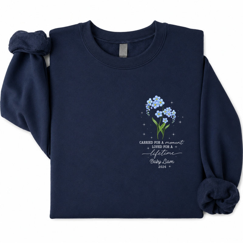 Tiny Bloom Forever - Personalized Shirt - Memorial Sympathy Gift for Baby Loss