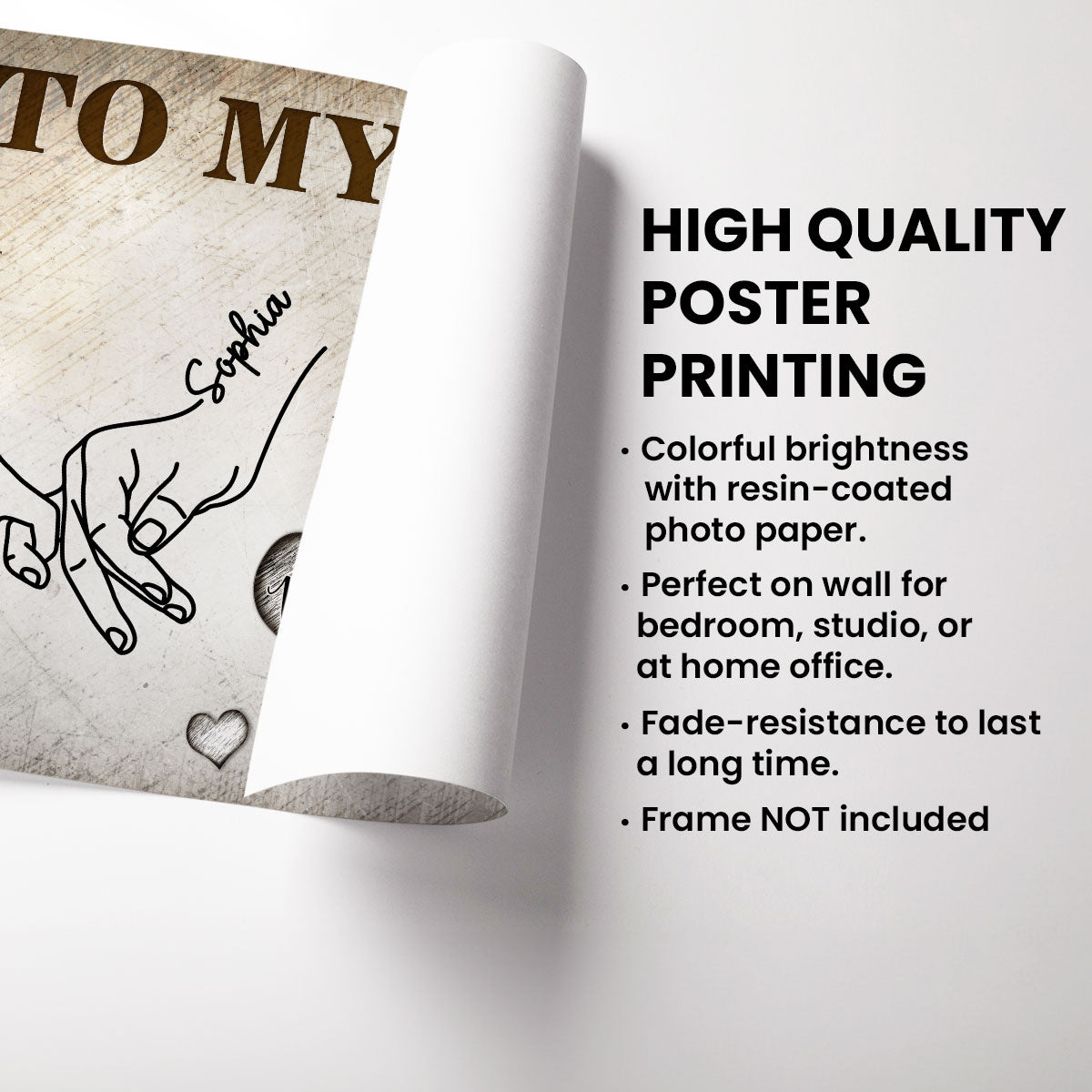 To My Mom The Only Thing - Personalized Poster - Mother's Day Gift For Mom, Grandma