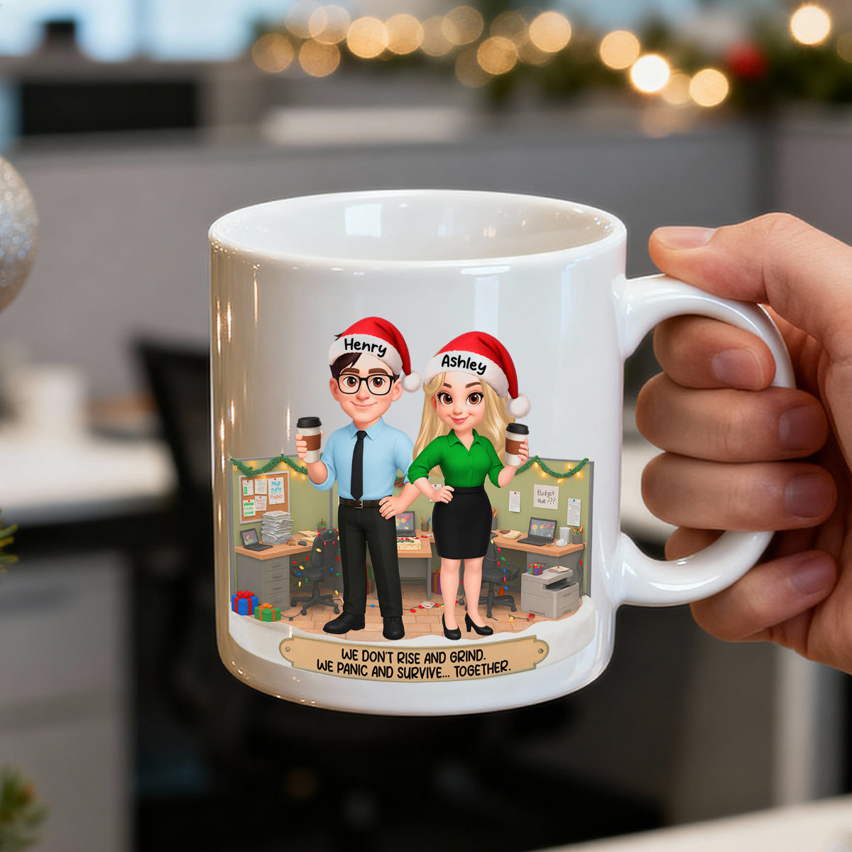 No Bond Stronger Coworkers Hate The Same Person - Personalized Mug - Funny Gift For Work Besties, Colleagues