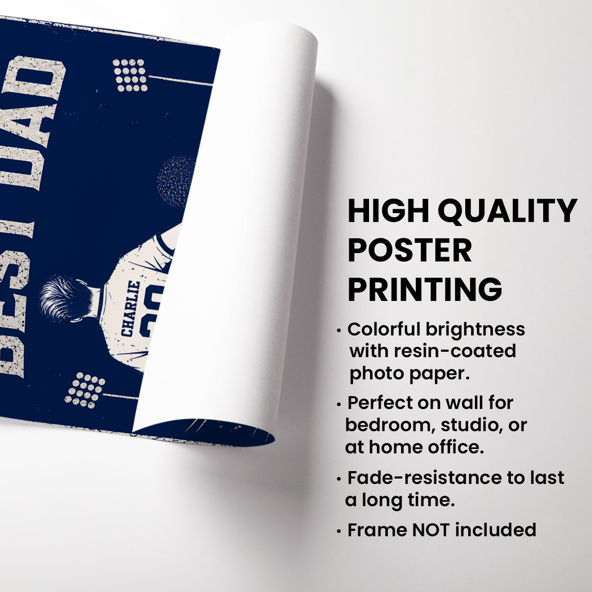 We Scored The Best Dad Soccer - Personalized Poster - Father's Day Gift for Dad, Husband
