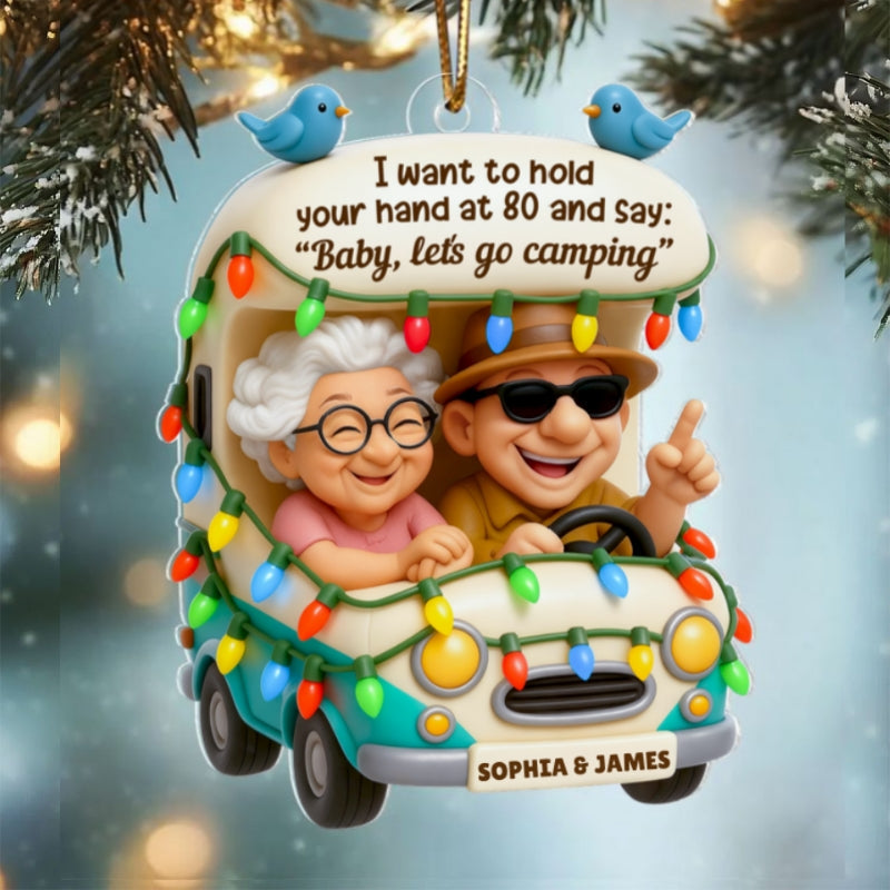 Baby Let's Enjoy Life Together - Personalized Acrylic Ornament - Heartwarming Gift For Him, For Her, For Couple