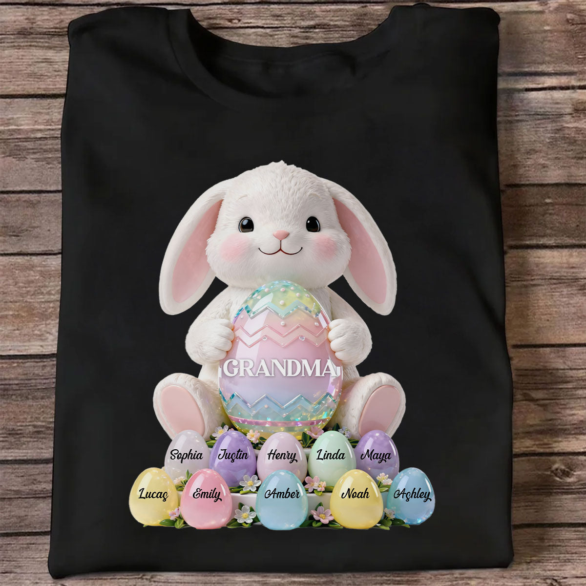 Bunny Grandma Easter - Personalized Shirt - Easter Gift for Grandma
