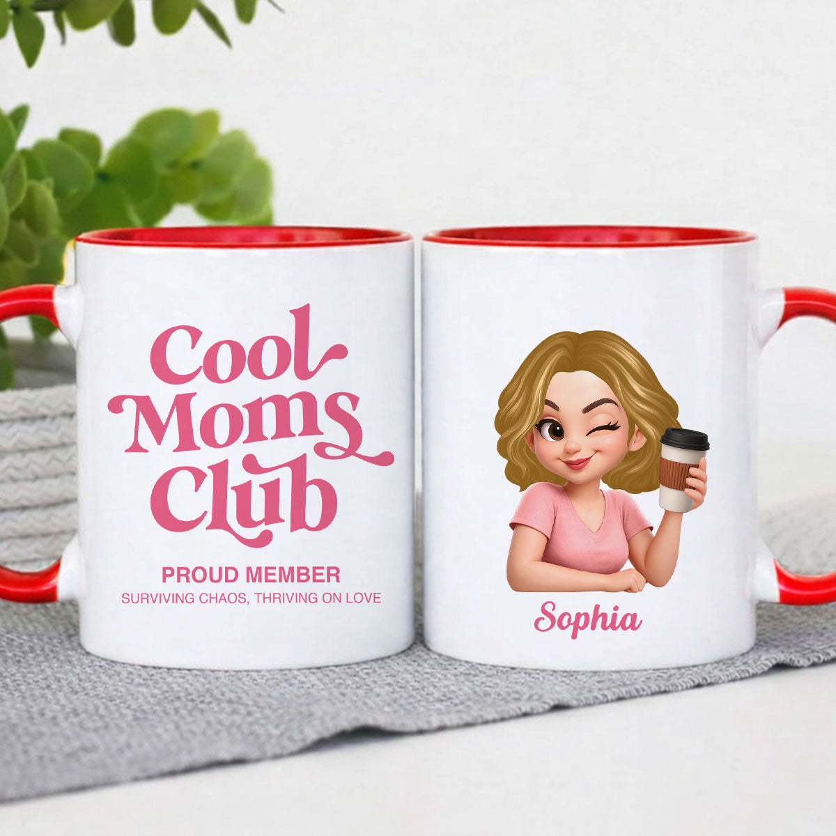 Cool Mom Club Proud Member - Personalized Mug - Mother's Day Gift for Mom, Wife
