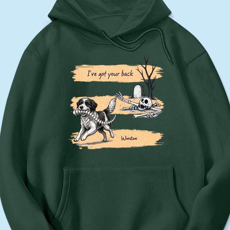 Well Shit Dog Stealing Backbone From Custom Photo - Personalized Shirt - Funny Halloween Costume For Dog Lovers