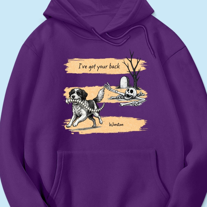 Well Shit Dog Stealing Backbone From Custom Photo - Personalized Shirt - Funny Halloween Costume For Dog Lovers