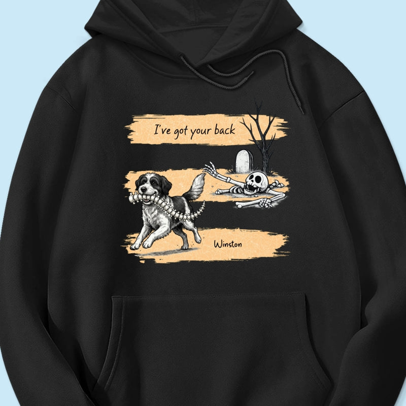 Well Shit Dog Stealing Backbone From Custom Photo - Personalized Shirt - Funny Halloween Costume For Dog Lovers