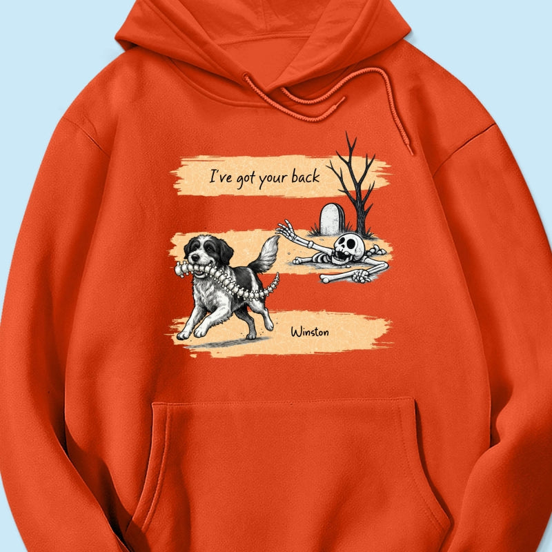 Well Shit Dog Stealing Backbone From Custom Photo - Personalized Shirt - Funny Halloween Costume For Dog Lovers