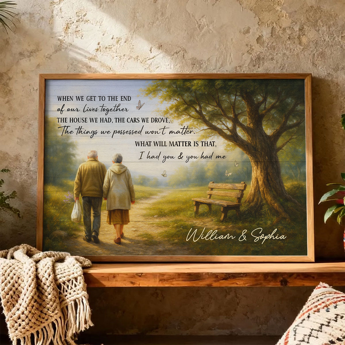 When We Get to the End of Our Lives Together Peaceful Landscape - Personalized Poster - Sentimental Gift for him, Gift for her