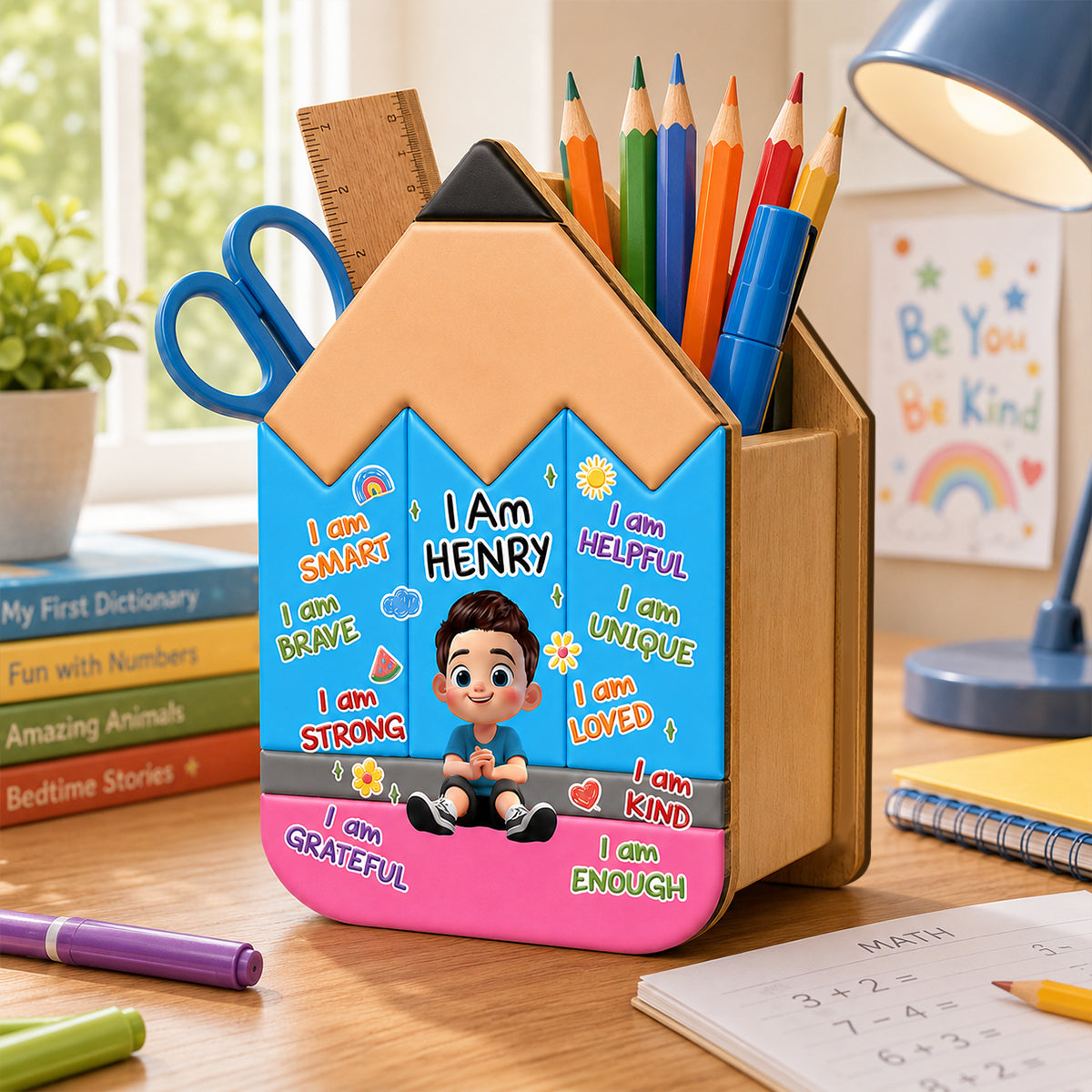 Learning Starts Today Kids - Personalized Pencil Holder - Back To School Gift For Kids