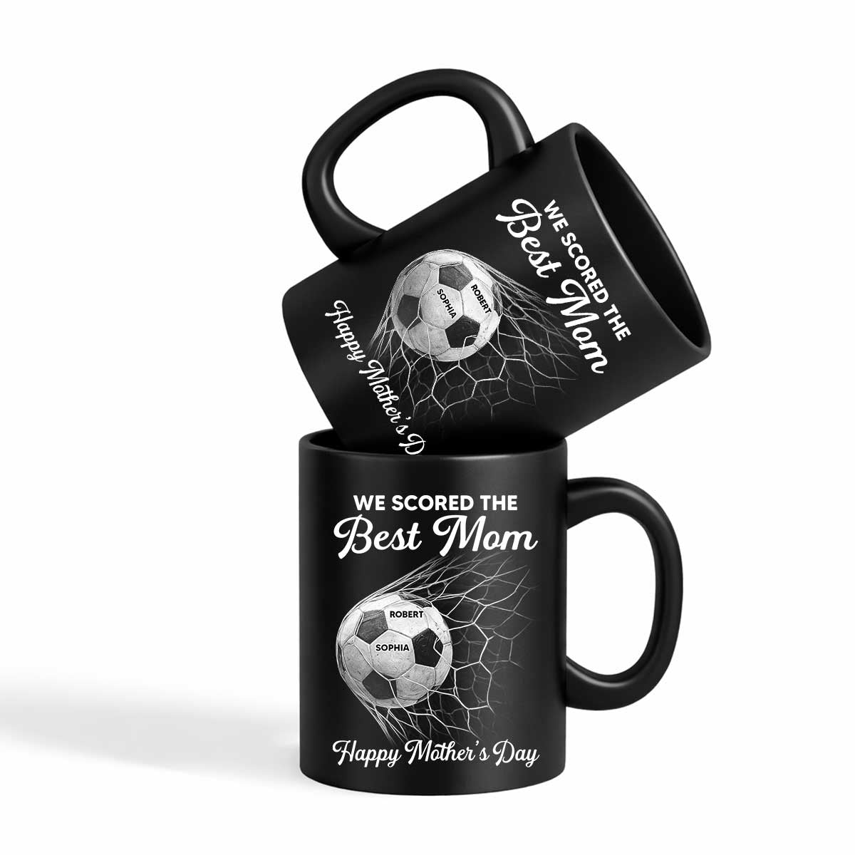 We Scored The Best Mom - Personalized Mug - Mother's Day Gift For Soccer Mom