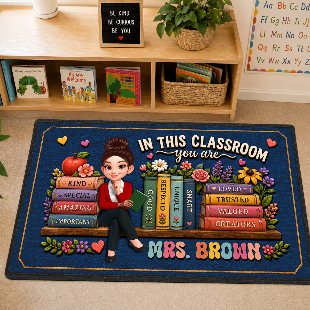 In This Classroom Teacher Welcome - Personalized Doormat - Back to School Decor for Teachers