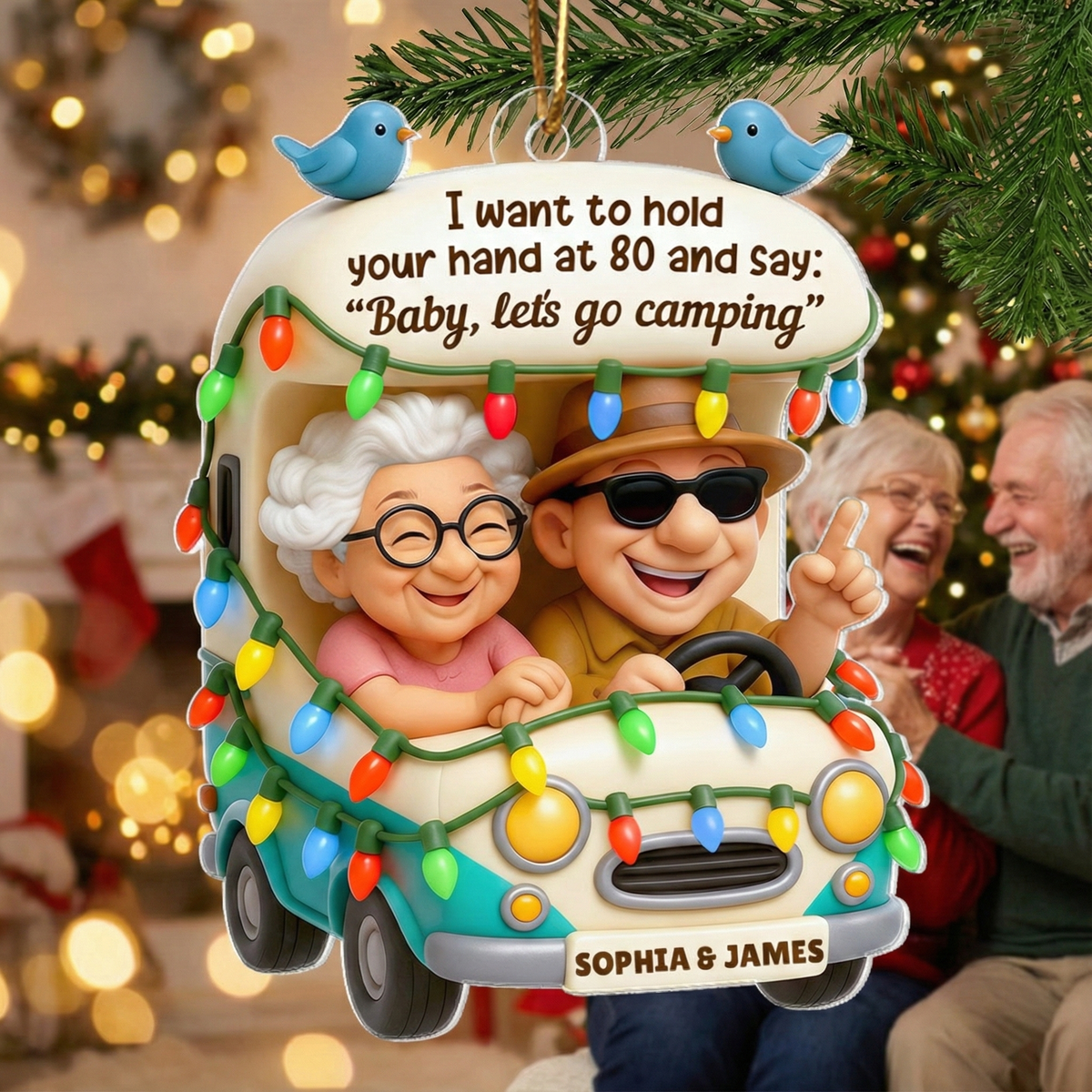Baby Let's Enjoy Life Together - Personalized Acrylic Ornament - Heartwarming Gift For Him, For Her, For Couple