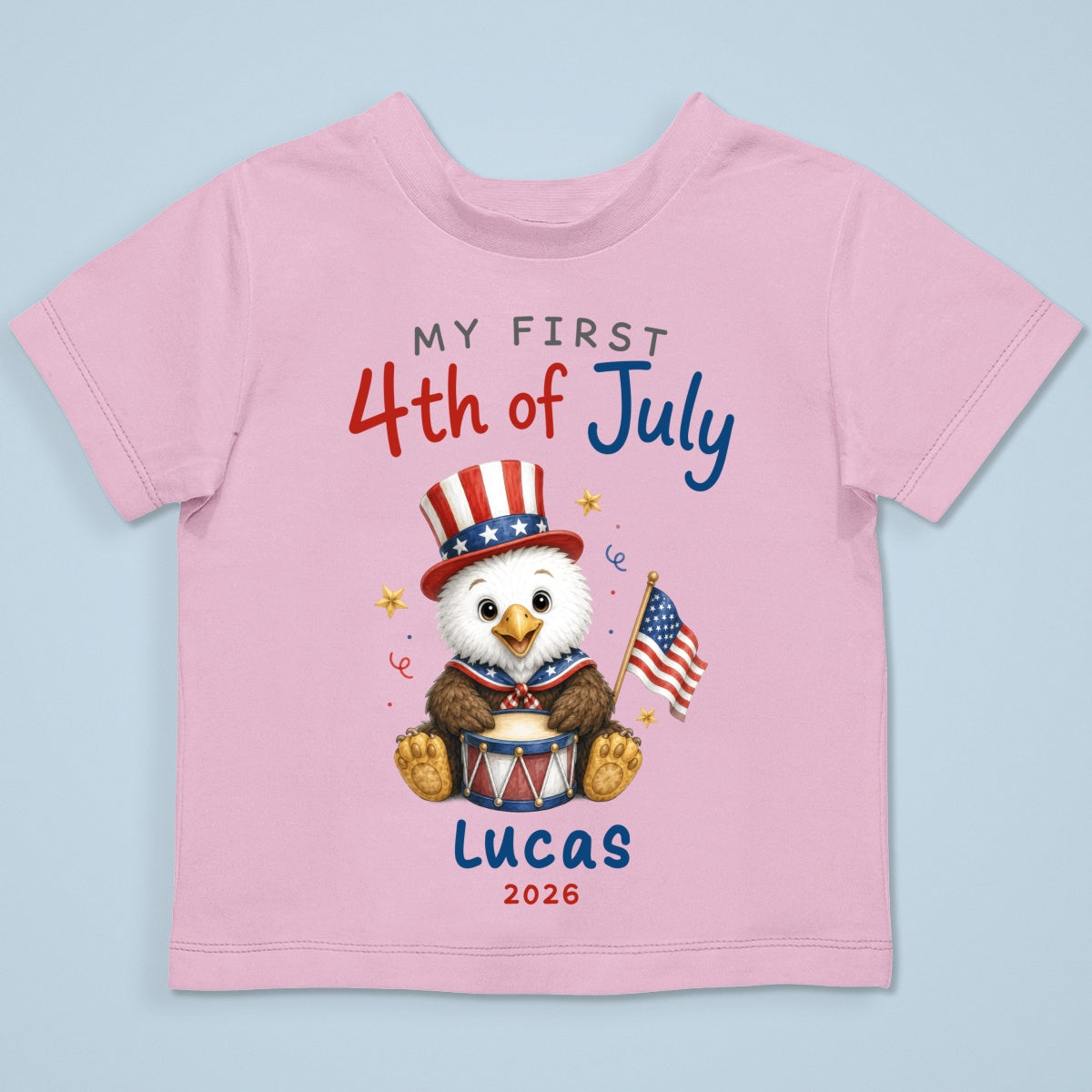 My First 4th Of July - Personalized Baby Apparel - 4th Of July Keepsake For Baby