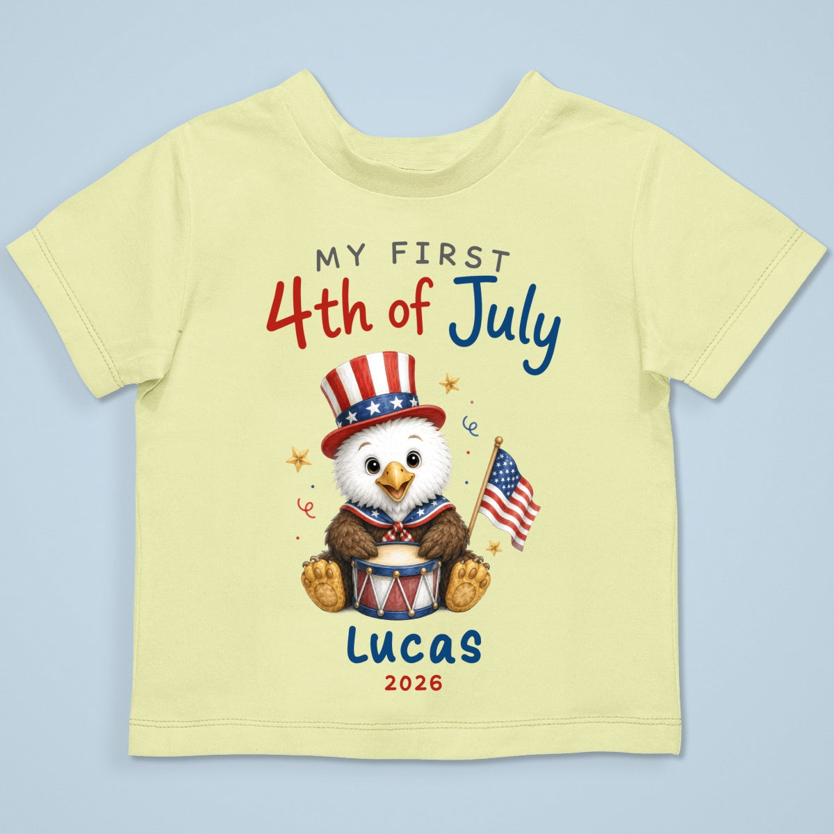 My First 4th Of July - Personalized Baby Apparel - 4th Of July Keepsake For Baby
