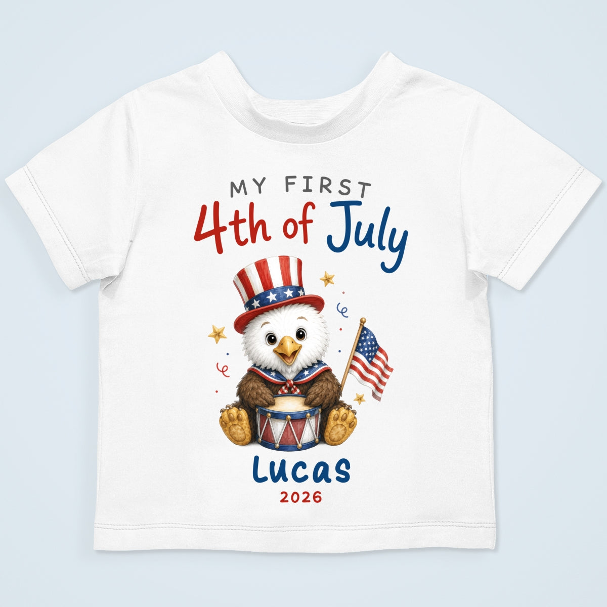 My First 4th Of July - Personalized Baby Apparel - 4th Of July Keepsake For Baby