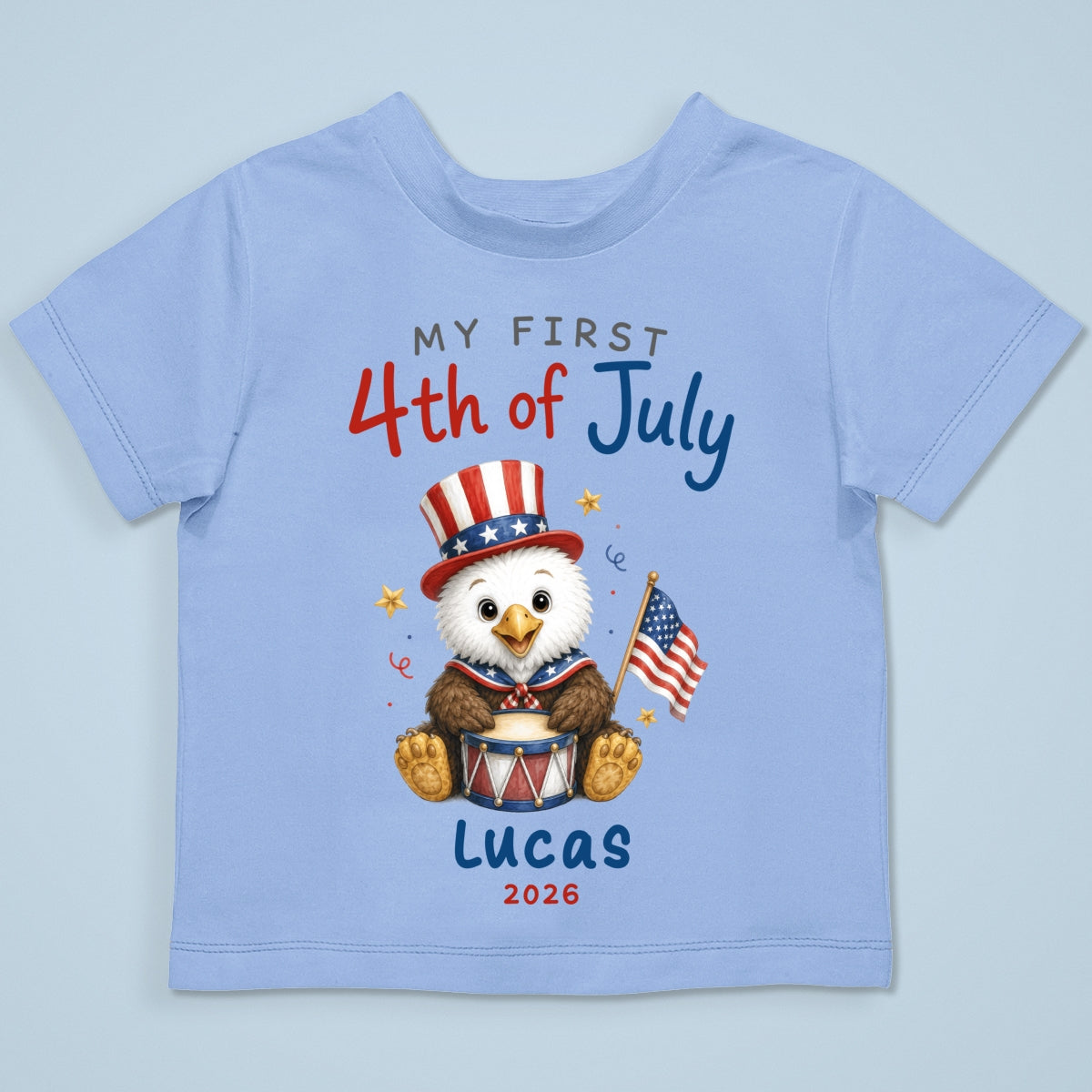My First 4th Of July - Personalized Baby Apparel - 4th Of July Keepsake For Baby