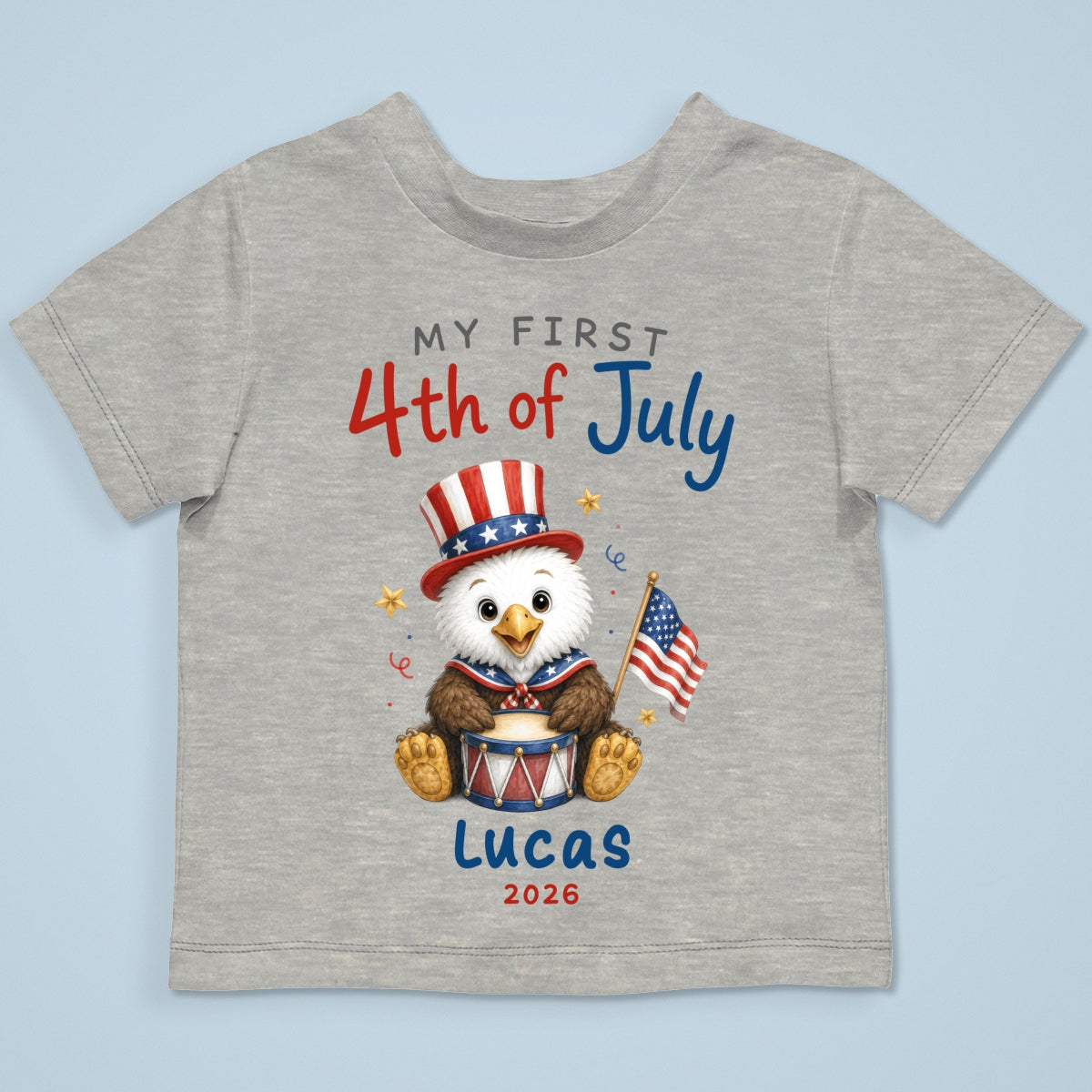 My First 4th Of July - Personalized Baby Apparel - 4th Of July Keepsake For Baby
