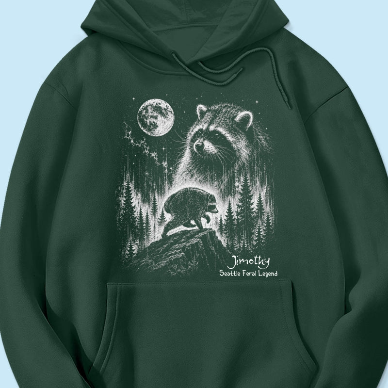 Trending Viral Retro Vintage Jimothy Raccoon Shirt - Trending 2026 Seattle Feral Legend Shirt
