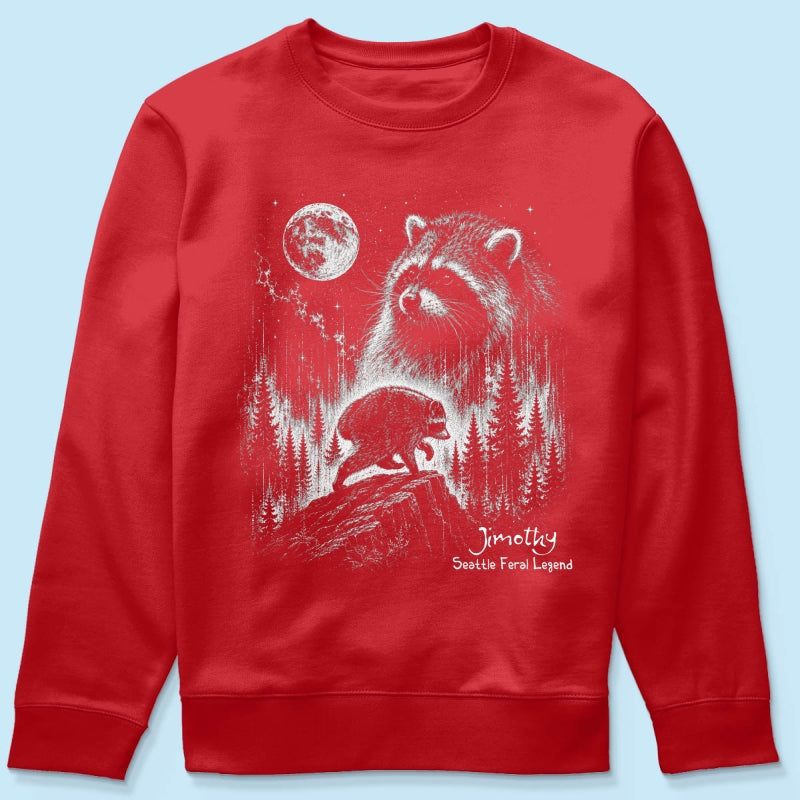 Trending Viral Retro Vintage Jimothy Raccoon Shirt - Trending 2026 Seattle Feral Legend Shirt