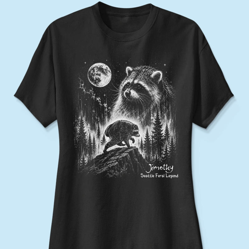 Trending Viral Retro Vintage Jimothy Raccoon Shirt - Trending 2026 Seattle Feral Legend Shirt