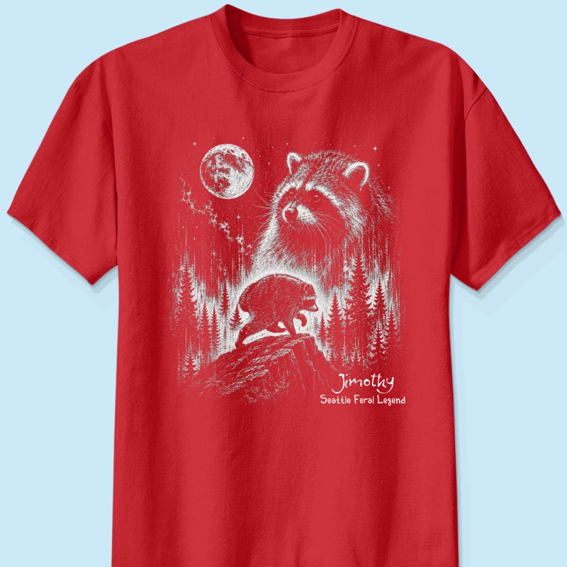 Trending Viral Retro Vintage Jimothy Raccoon Shirt - Trending 2026 Seattle Feral Legend Shirt