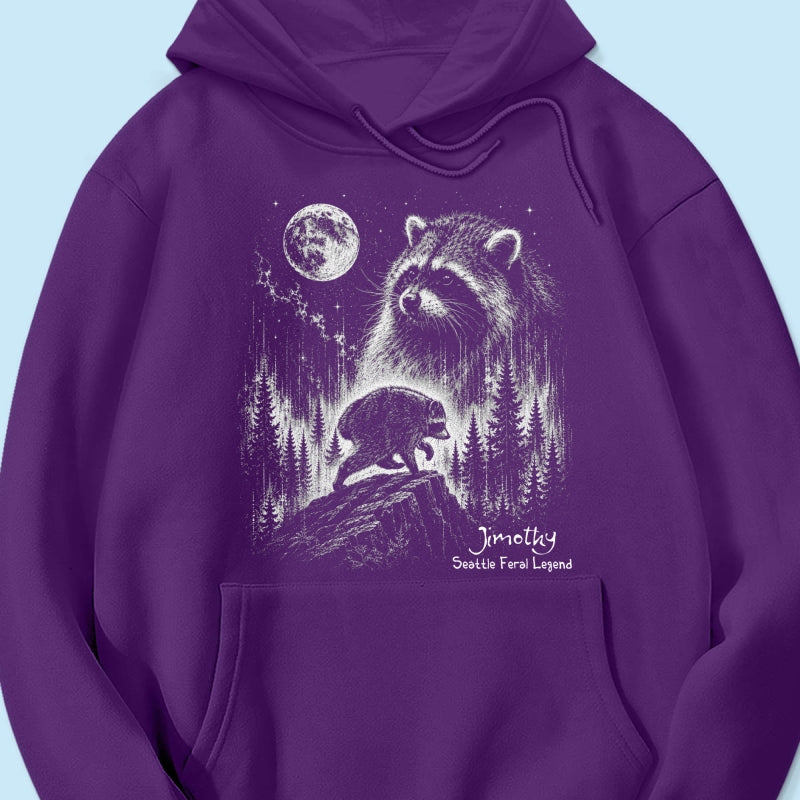 Trending Viral Retro Vintage Jimothy Raccoon Shirt - Trending 2026 Seattle Feral Legend Shirt