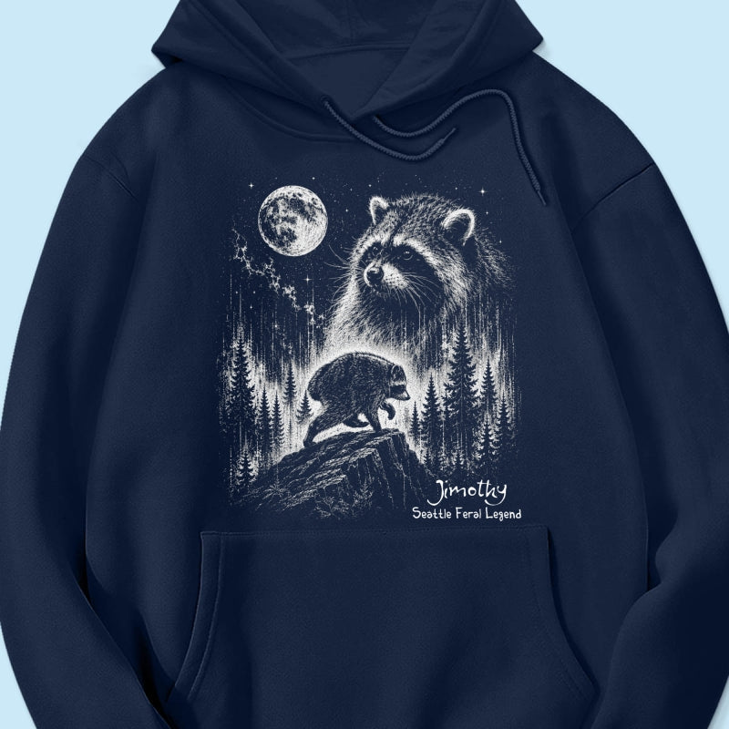 Trending Viral Retro Vintage Jimothy Raccoon Shirt - Trending 2026 Seattle Feral Legend Shirt