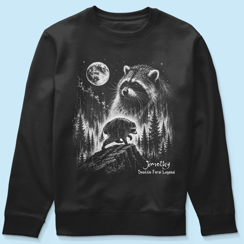 Trending Viral Retro Vintage Jimothy Raccoon Shirt - Trending 2026 Seattle Feral Legend Shirt