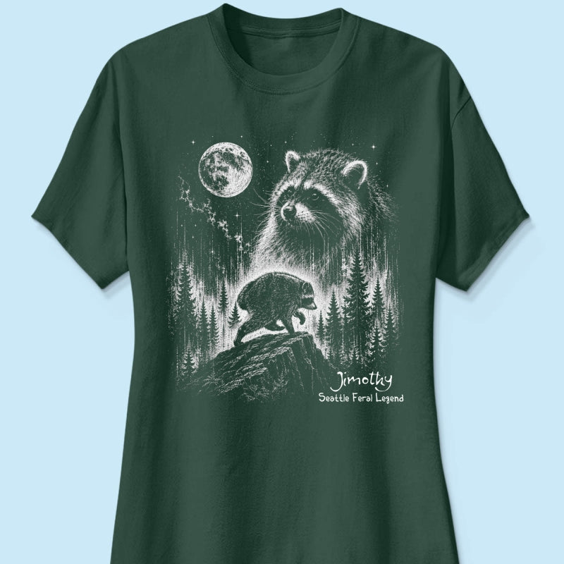 Trending Viral Retro Vintage Jimothy Raccoon Shirt - Trending 2026 Seattle Feral Legend Shirt