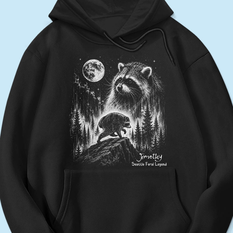 Trending Viral Retro Vintage Jimothy Raccoon Shirt - Trending 2026 Seattle Feral Legend Shirt
