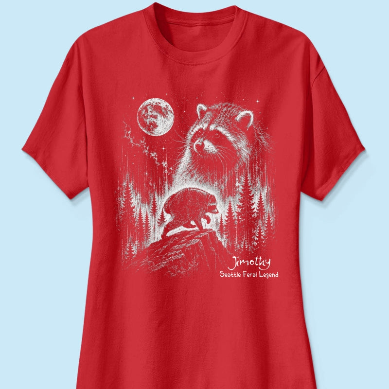 Trending Viral Retro Vintage Jimothy Raccoon Shirt - Trending 2026 Seattle Feral Legend Shirt