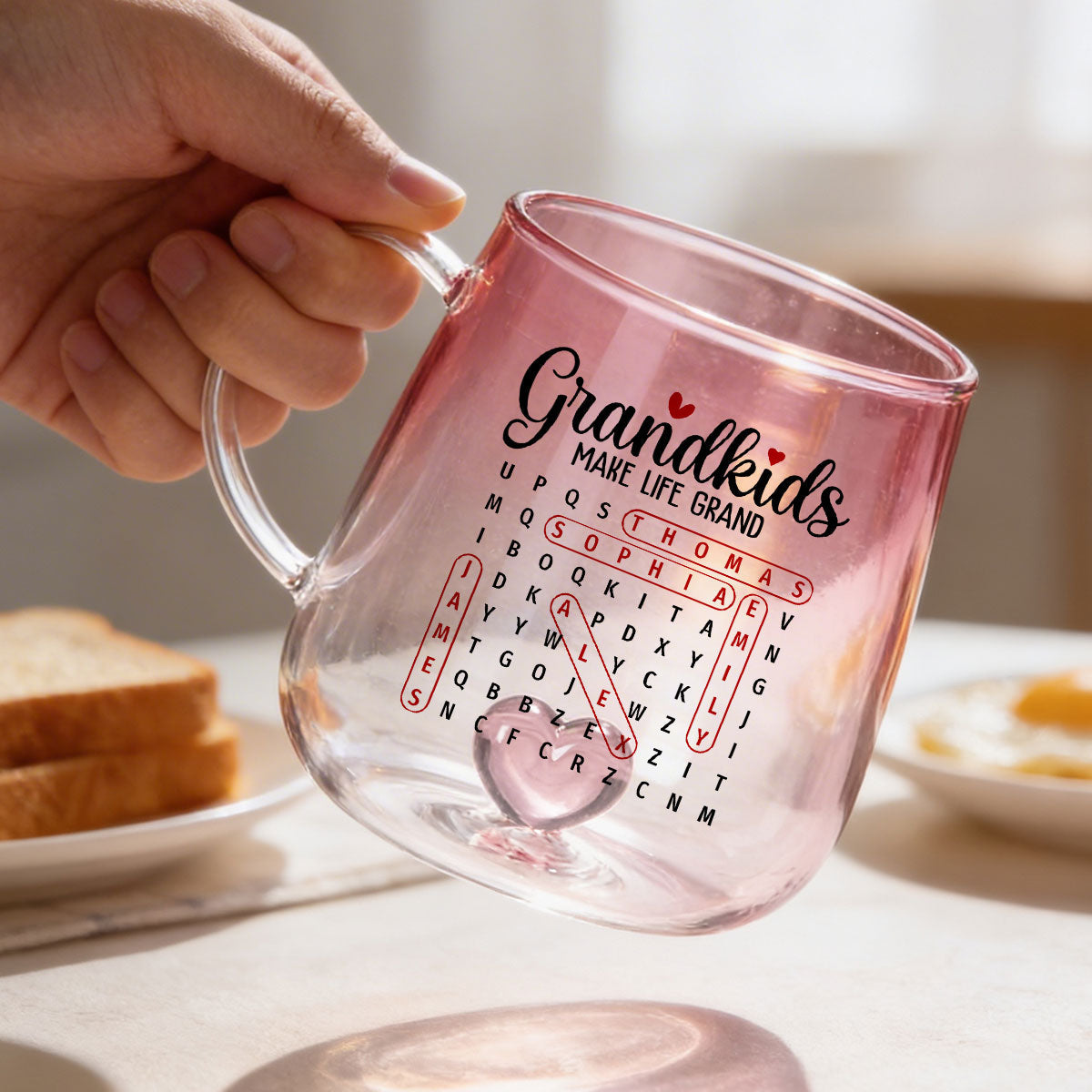 My Favorite People Call Me Grandma - Personalized Glass Mug - Mother's Day Gift for Mom, Grandma