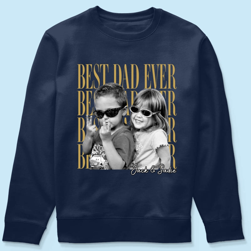 Custom Dad Vintage Photo - Personalized Shirt - Father's Day Gift for Dad, Husband